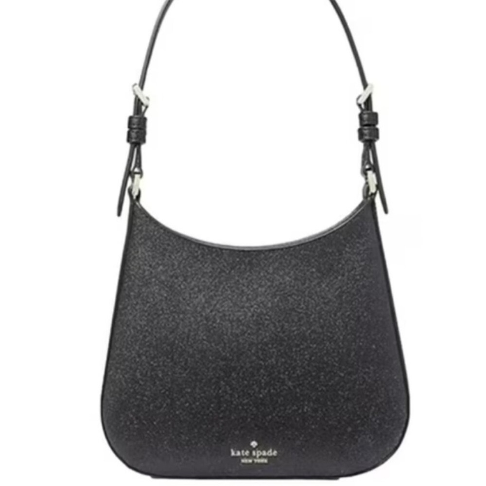 Kate Spade black Glimmer Glitter Shoulder Bag